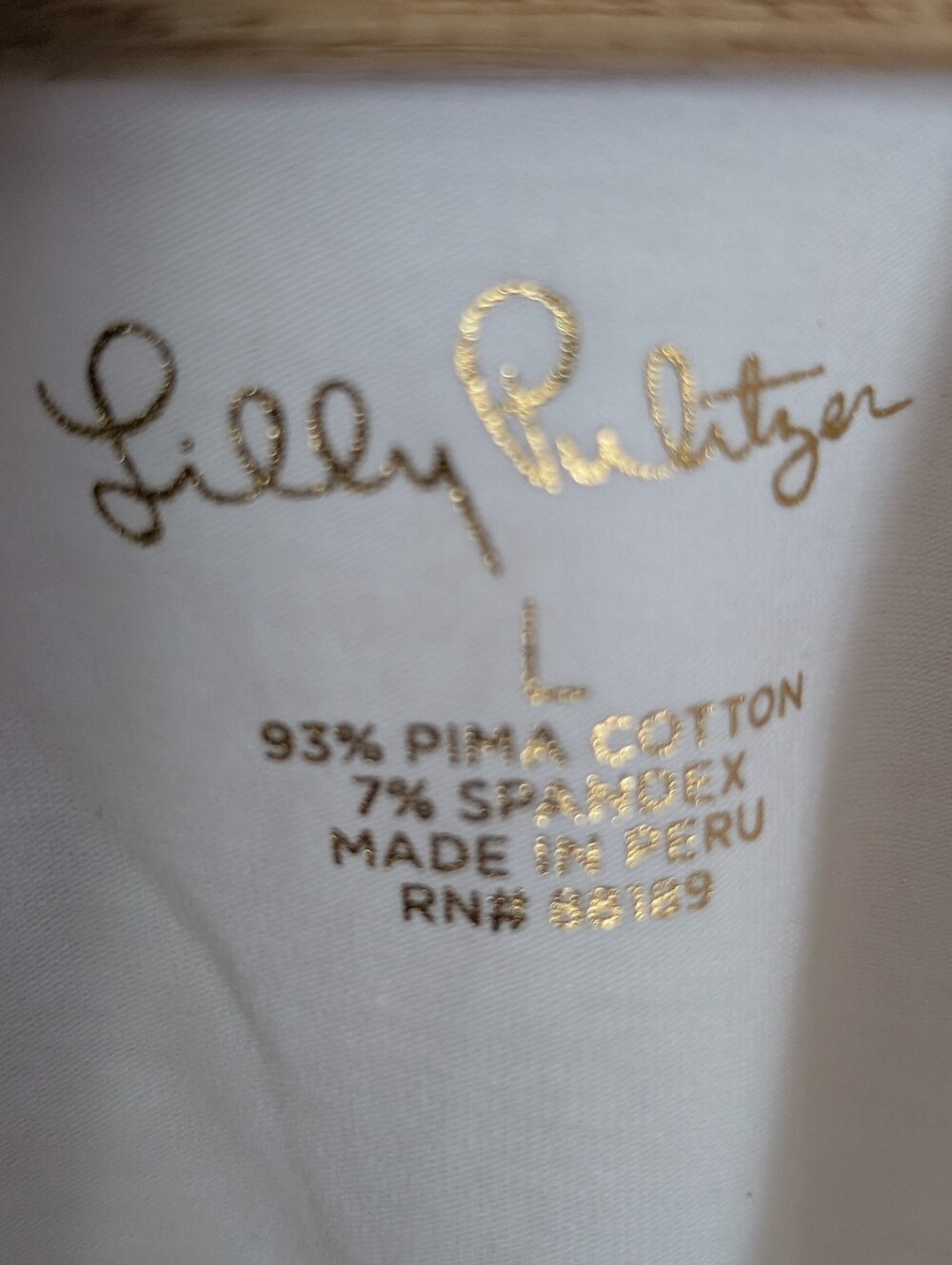 Lilly Pulitzer White Crochet Sleeve Top, Large, nwot - Picture 3 of 3